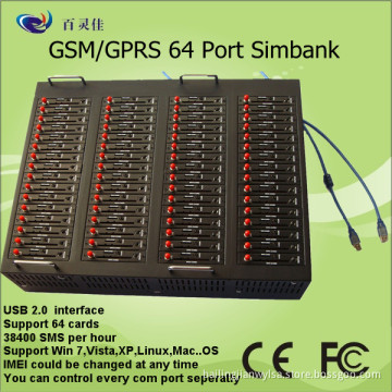Wireless SMS Device USB 64 Port Modem Pool (BLU64)